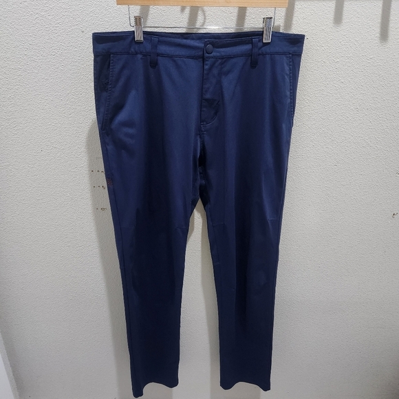 Rhone Men's‎ Commuter Classic Performance Chino Golf Pants Blue Size 35x33 EUC - Picture 4 of 12
